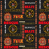 Fabric Sykel Enterprises Firefighter Heather Print Logo by the Quarter Yard 1181FF