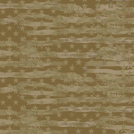 Fabric Sykel Enterprises Khaki Military Camo Flag by the Quarter Yard 1341KHAKI
