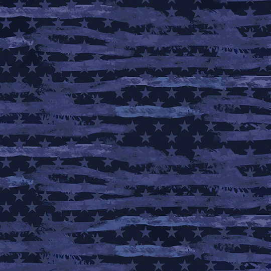 Fabric Sykel Enterprises Navy Military Camo Flag by the Quarter Yard 1341NAVY