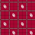 Fabric Sykel Enterprises Oklahoma University Plaid Flannel by the Quarter Yard OU023