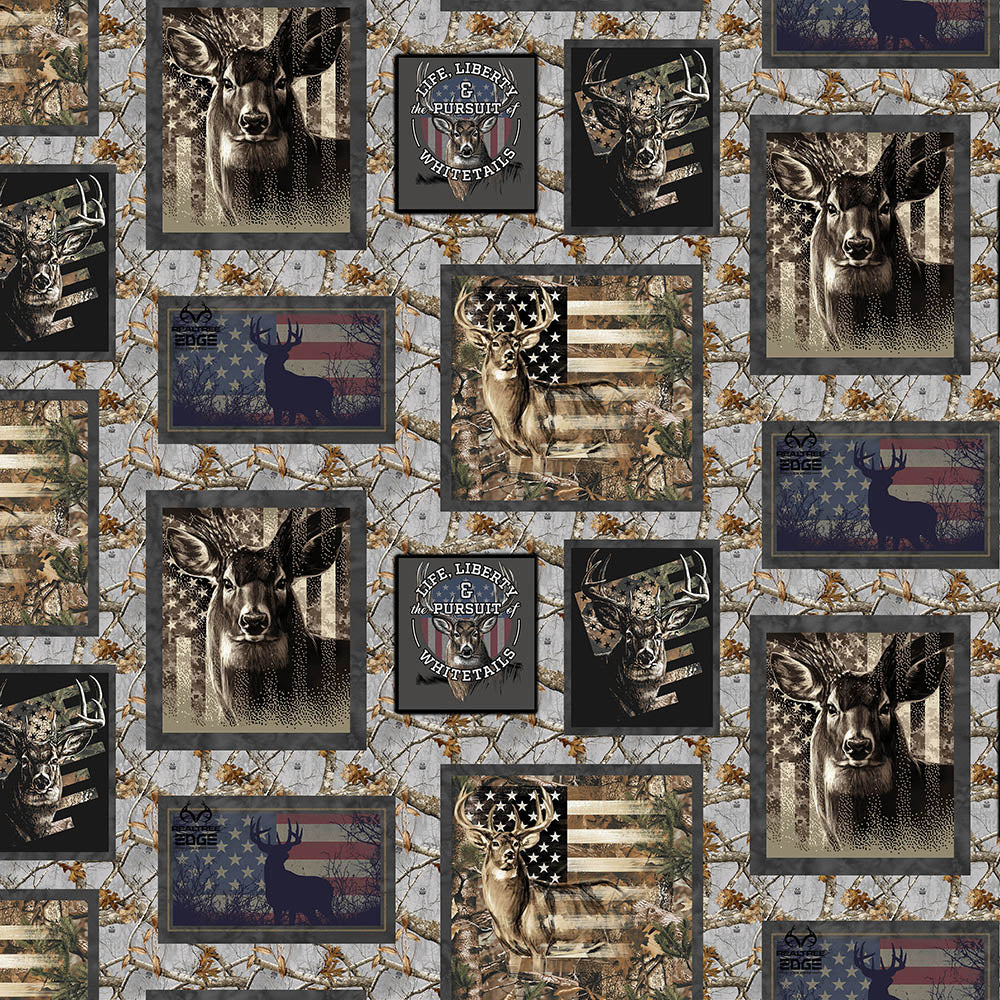 Fabric Sykel Enterprises Patriotic Patch Realtree by the Quarter Yard 10452