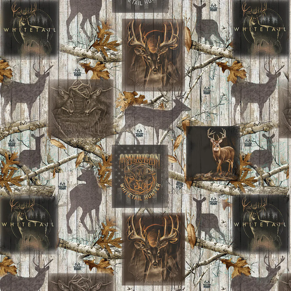 Fabric Sykel Enterprises Plank Box Realtree by the Quarter Yard 10518