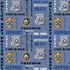 Fabric Sykel Enterprises Police Department Heather Print Logo by the Quarter Yard 1181DENIM