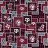 Fabric Sykel Enterprises Texas A&M University Argyle Boxes by the Quarter Yard TAM1371