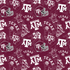 Fabric Sykel Enterprises Texas A&M University Tone on Tone by the Quarter Yard TAM1178