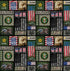 Fabric Sykel Enterprises U.S. Army Camo Flag Block by the Quarter Yard 1339A