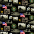 Fabric Sykel Enterprises U.S. Army Geometric by the Quarter Yard 021-2A