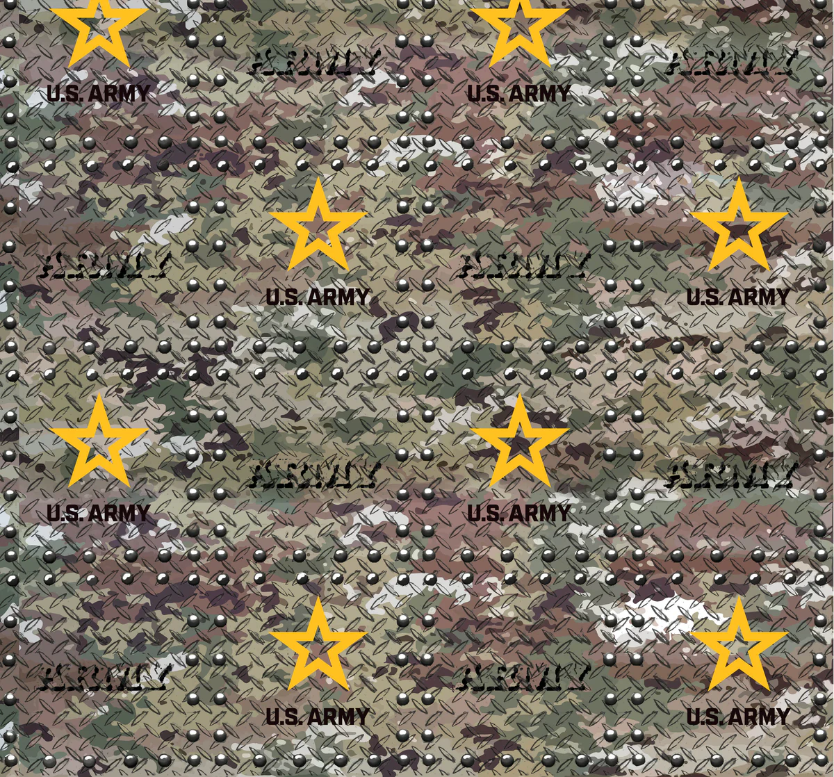 Fabric Sykel Enterprises U.S. Army Military Grate by the Quarter Yard 1554A