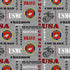 Fabric Sykel Enterprises U.S. Marines Heather Print Logo by the Quarter Yard 1181M