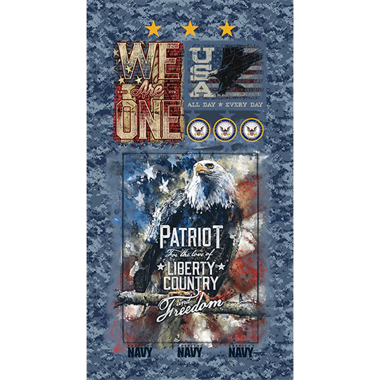 Fabric Sykel Enterprises U.S. Navy Patriot Panel 1337N