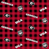 Fabric Sykel Enterprises University of Georgia Buffalo Plaid by the Quarter Yard GA1207