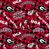 Fabric Sykel Enterprises University of Georgia Check Allover by the Quarter Yard GA1370