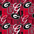 Fabric Sykel Enterprises University of Georgia Letters by the Quarter Yard GA1372