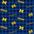 Fabric Sykel Enterprises University of Michigan Buffalo Plaid by the Quarter Yard MCHG1207
