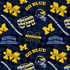 Fabric Sykel Enterprises University of Michigan Check Allover by the Quarter Yard MCHG1370