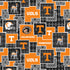 Fabric Sykel Enterprises University of Tennessee Argyle Boxes by the Quarter Yard TEN1371