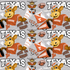 Fabric Sykel Enterprises University of Texas Collegiate Mascot by the Quarter Yard TX1164