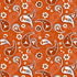 Fabric Sykel Enterprises University of Texas Paisley by the Quarter Yard TX1200