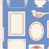 Fabric Tilda Blue Labels & Ornaments Something Blue by the Quarter Yard TIL110173