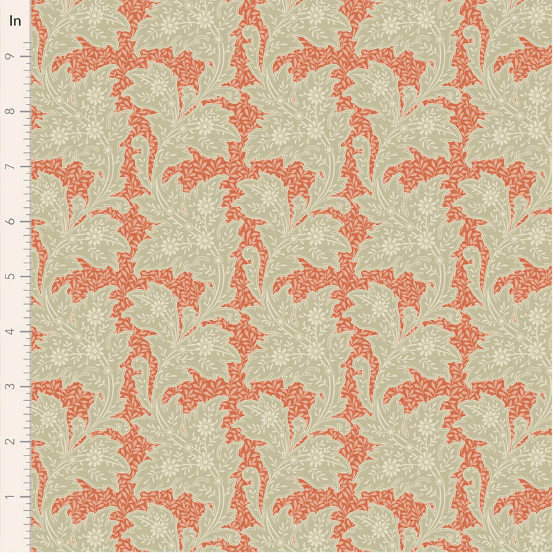 Fabric Tilda Coral Stella Songbird Blenders by the Quarter Yard TIL110151