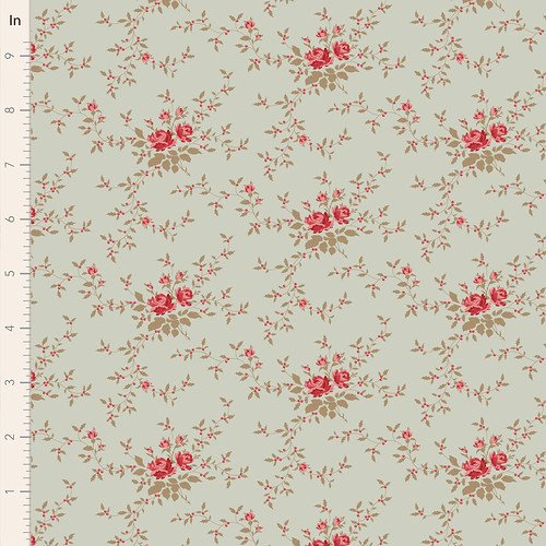 Fabric Tilda Mist Noel Merry Little Christmas by the Quarter Yard TIL110143