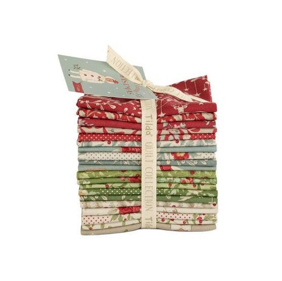 Fabric Tilda Precuts Merry Little Christmas 20pc Fat Eighth Bundle TIL300248