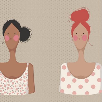 Fabric Tilda Sand Me and My Friend by the Quarter Yard TIL130103