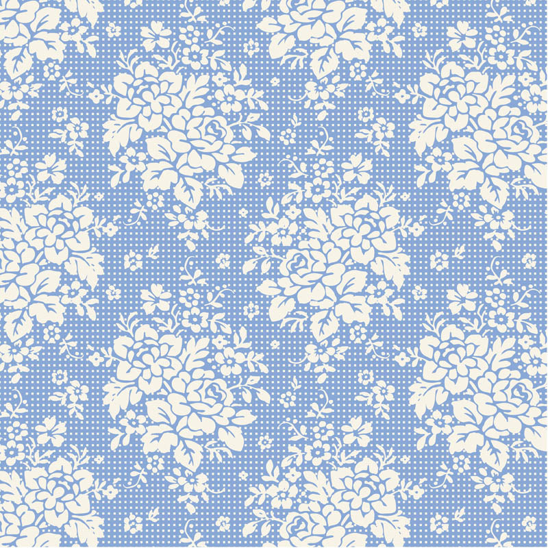 Fabric Tilda Sky Picknic Something Blue by the Quarter Yard TIL100666