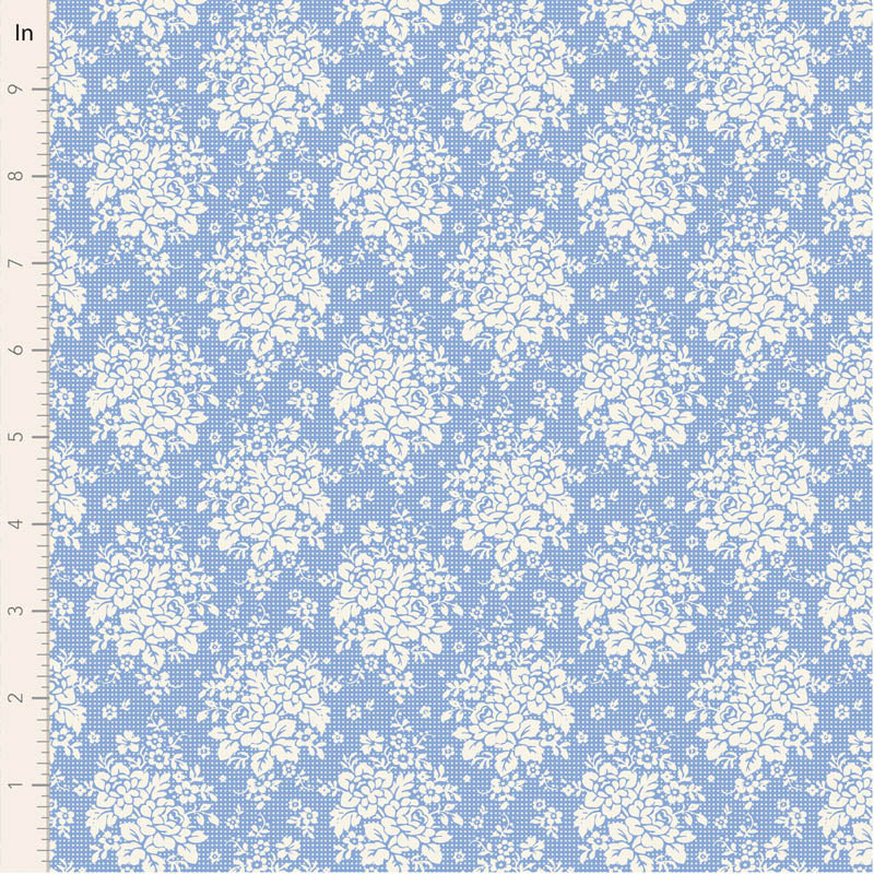 Fabric Tilda Sky Picknic Something Blue by the Quarter Yard TIL100666