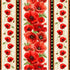 Fabric Timeless Treasures Beige Poppy Floral Stripes Poppy Passion by the Quarter Yard CD3803-BEIGE