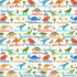 Fabric Timeless Treasures Cream Mini Dinosaurs & Names Dinosaur Dig by the Quarter Yard CD3847-CREAM