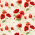 Fabric Timeless Treasures Cream Poppy Floral & Text Poppy Passion by the Quarter Yard CD3804-CREAM