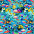 Colorful tropical fish swimming around a coral reef.