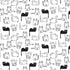 Fabric Timeless Treasures White Cats Nap Time Smitten Kitten by the Quarter Yard CAT-CD2571