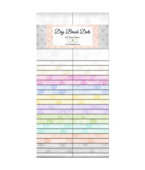 Fabric Wilmington Precuts Dry Brush Dots 2.5" Strips Pack 842-160-842