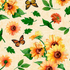 Fabric Wilmington Prints Cream Sunflowers Allover Sunshine Whispers by the Quarter Yard 28654-275