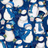Fabric Wilmington Prints Dark Blue Packed Snowmen Let It Snow Man! by the Quarter Yard 27753-441