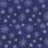Pattern of white snowflakes on a blue background