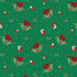 Fabric Wilmington Prints Green Cardinals Snowy Gnomies by the Quarter Yard 49375-737