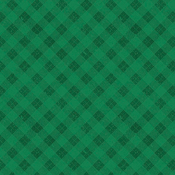 Green checkered pattern with a subtle texture