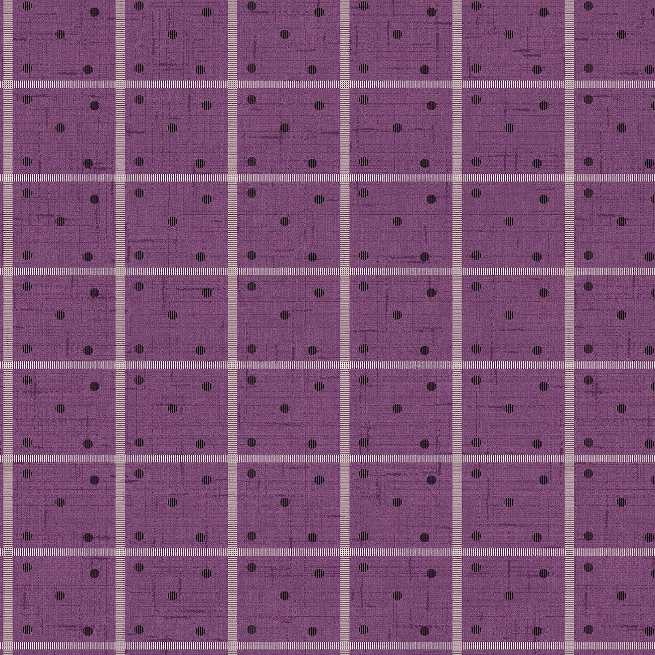 Fabric Wilmington Purple Dots & Stripes Blackberry Bramble by the Quarter Yard 98763-691