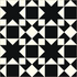 Fabric Windham Black Sawtooth Perfect Points II by the Quarter Yard 54883-3