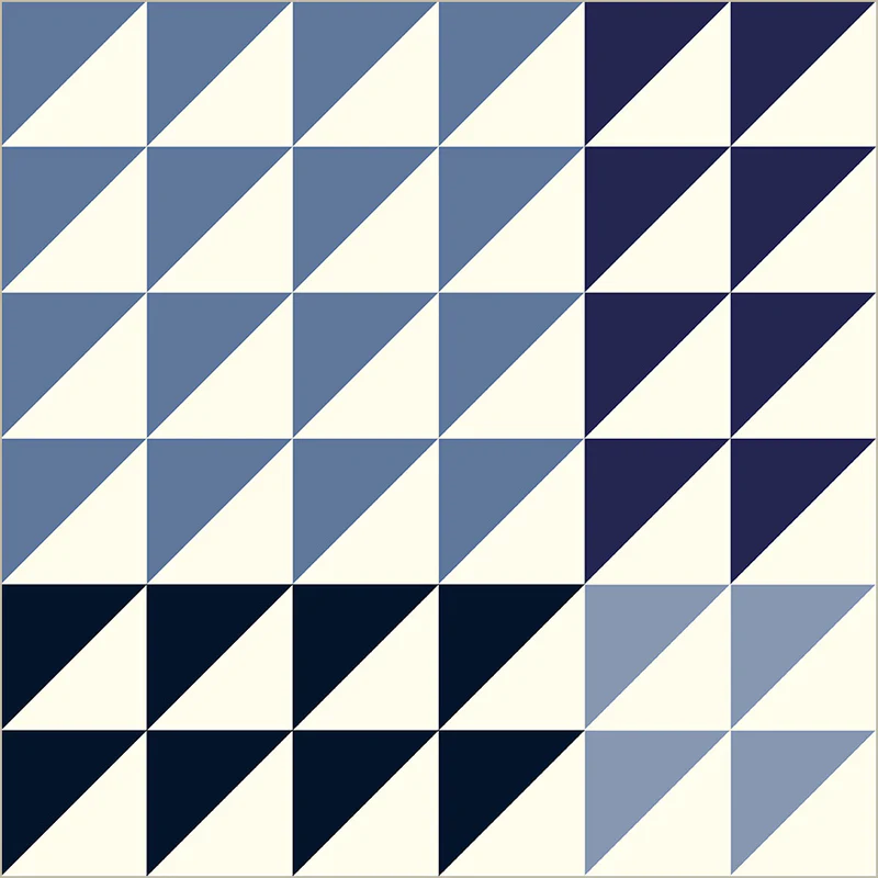 Fabric Windham Blues Half Square Triangle Perfect Points II by the Quarter Yard 54884-9