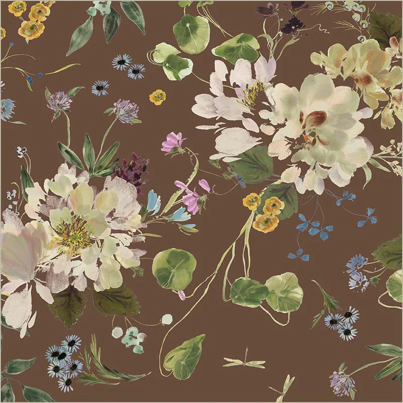 Fabric Windham Cedar Peony Garden in Canvas Bloomfield by the Quarter Yard 54872DC-16