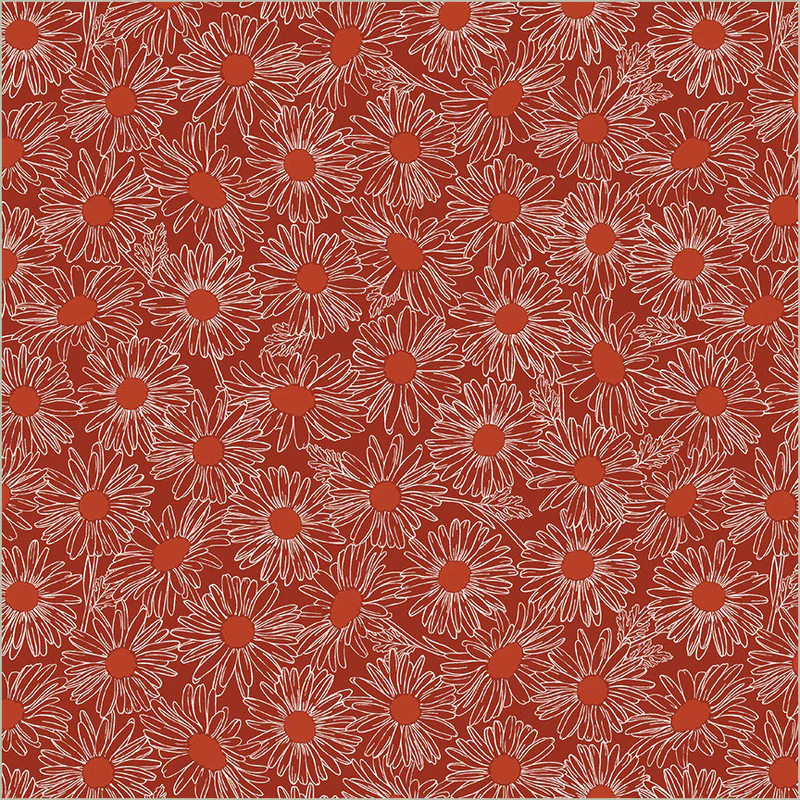 Fabric Windham Cherry Daisy Field Front Porch by the Quarter Yard 54862-6