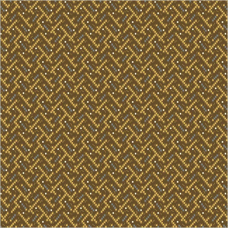 Fabric Windham Cocoa Steps Thimbleweed by the Quarter Yard 54832-4