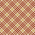 A repeating plaid pattern with diagonal orange-brown and tan stripes on a warm cream background.