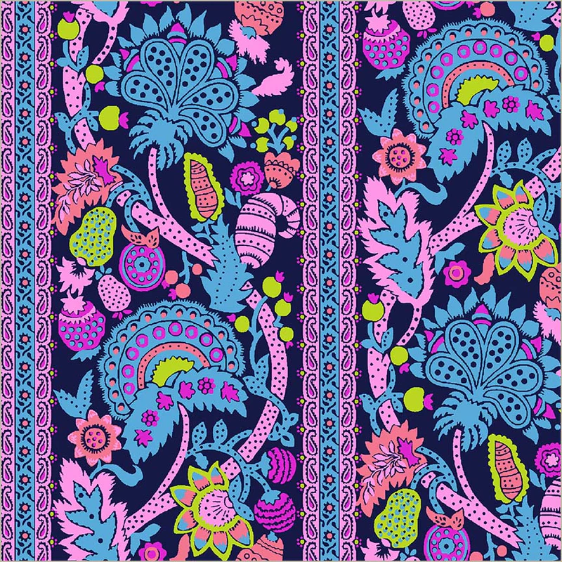 Fabric Windham Midnight Pauline Sweet Talk by the Quarter Yard 54898-1