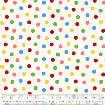 Fabric Windham Multi Polka Dot Merry-Go-Round by the Quarter Yard 54795-X
