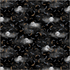 A repeating Halloween-themed pattern featuring flying bats, full moons with smiling faces, and soft clouds on a dark background.
